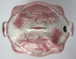 Johnson Brothers Old Britain Castles Large Pink Soup Tureen Made in England