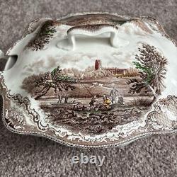 Johnson Brothers Old Britain Castles Multi Colored Rectangular Tureen With Lid
