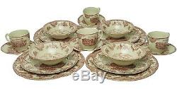Johnson Brothers Old Britain Castles Pink 20-piece Dinnerware Set for 4 NEW