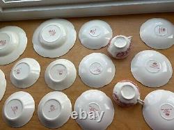 Johnson Brothers Old Britain Castles Pink 21 Pc Red Mark Bowls, Plates, Cups