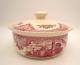 Johnson Brothers Old Britain Castles Pink 2 Qt Round Covered Casserole Dish