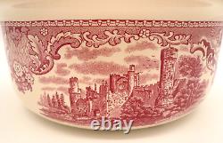 Johnson Brothers Old Britain Castles Pink 2 Qt Round Covered Casserole Dish