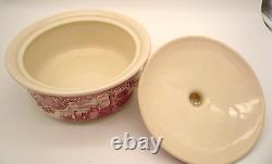 Johnson Brothers Old Britain Castles Pink 2 Qt Round Covered Casserole Dish
