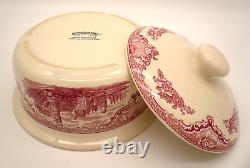 Johnson Brothers Old Britain Castles Pink 2 Qt Round Covered Casserole Dish