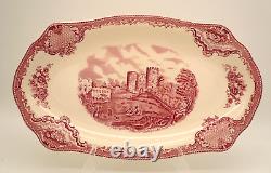 Johnson Brothers Old Britain Castles Pink 2 Qt Round Covered Casserole Dish