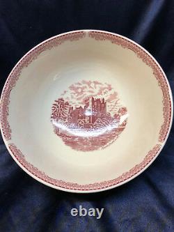 Johnson Brothers Old Britain Castles Pink Centerpiece Bowl 10 Blarney Castle