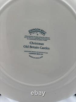 Johnson Brothers Old Britain Castles Pink Christmas 10 1/2 Inch Dinner Plates #2