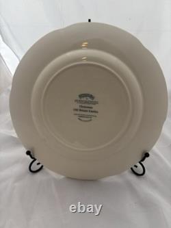 Johnson Brothers Old Britain Castles Pink Christmas 10 1/2 Inch Dinner Plates #2