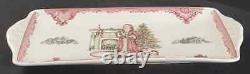 Johnson Brothers Old Britain Castles Pink Christmas Rectangular Tray 4741054