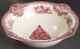 Johnson Brothers Old Britain Castles Pink Christmas Round Vegetable Bowl