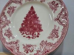 Johnson Brothers Old Britain Castles Pink Christmas Salad Plate Set of 4