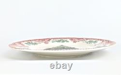 Johnson Brothers Old Britain Castles Pink Christmas Tree 11 Dinner Plate