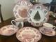 Johnson Brothers Old Britain Castles Pink Christmas Tree Place Setting 7 Pieces