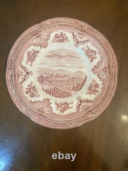 Johnson Brothers Old Britain Castles Pink Christmas Tree Place Setting 7 Pieces