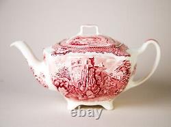Johnson Brothers Old Britain Castles Pink Coffee Pot & Lid Made in England