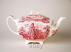 Johnson Brothers Old Britain Castles Pink Coffee Pot & Lid Made in England
