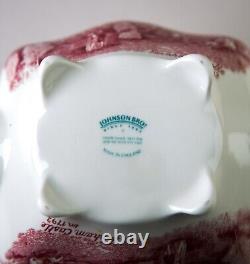 Johnson Brothers Old Britain Castles Pink Coffee Pot & Lid Made in England
