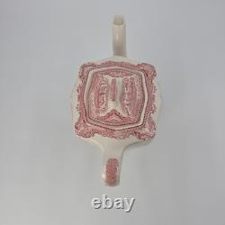 Johnson Brothers Old Britain Castles Pink Coffee / Teapot Pink No Crown England