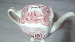 Johnson Brothers Old Britain Castles Pink Coffee / Teapot Pink No Crown England