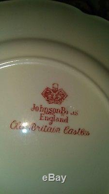 Johnson Brothers Old Britain Castles Pink Service for 6 + Serving Pieces