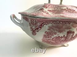 Johnson Brothers Old Britain Castles Pink Soup Tureen with Lid Rayland Castle