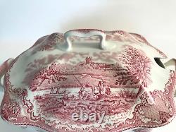 Johnson Brothers Old Britain Castles Pink Soup Tureen with Lid Rayland Castle