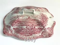 Johnson Brothers Old Britain Castles Pink Soup Tureen with Lid Rayland Castle