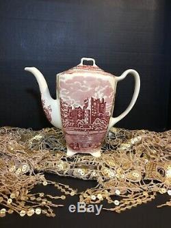 Johnson Brothers Old Britain Castles Pink Tall Coffee Pot