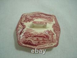 Johnson Brothers Old Britain Castles Pink Teapot & Lid Made in England Stamp VTG