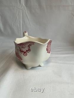 Johnson Brothers Old Britain Castles Pink Teapot Sugar Bowl with Lid Creamer NOS