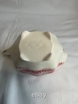 Johnson Brothers Old Britain Castles Pink Teapot Sugar Bowl with Lid Creamer NOS