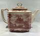 Johnson Brothers Old Britain Castles Pink Teapot With Lid Perfect! 6 Cup