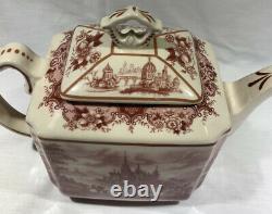 Johnson Brothers Old Britain Castles Pink Teapot with Lid PERFECT! 6 Cup