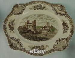 Johnson Brothers Old Britain Castles Platter Brown Multi Color Canterbury 1794 B
