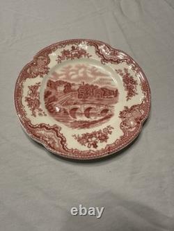 Johnson Brothers Old Britain Castles Red Ceramic Dinner Set 77pc