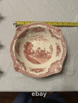 Johnson Brothers Old Britain Castles Red Ceramic Dinner Set 77pc