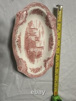 Johnson Brothers Old Britain Castles Red Ceramic Dinner Set 77pc