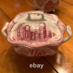 Johnson Brothers Old Britain Castles pitcher, creamer, sugar, cups, saucers