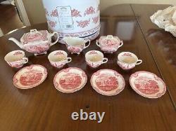 Johnson Brothers Old Britian Castles 13 Piece Tea Set with original box
