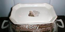 Johnson Brothers Old British Castles Large Soup Tureen Brown Multi Color