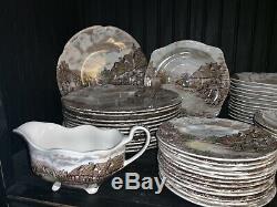 Johnson Brothers Olde English Countryside 12 Place Setting Set Serving Pieces