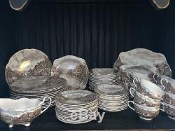 Johnson Brothers Olde English Countryside 12 Place Setting Set Serving Pieces