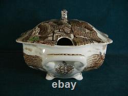 Johnson Brothers Olde English Countryside Brown MultiColor Soup Tureen with Lid