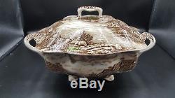 Johnson Brothers Olde English Countryside SOUP TUREEN Multi Color Excellent cond