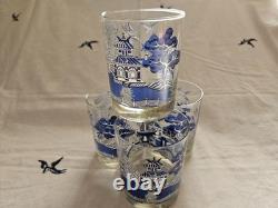 Johnson Brothers Pagoda Glass Pitcher (dicontinued) With 4 Juice Glassesnew