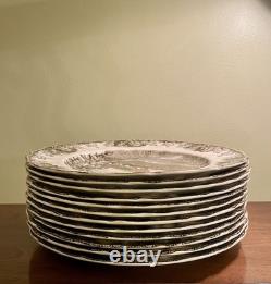 Johnson Brothers Plates The Friendly Village The School House Lot of 12