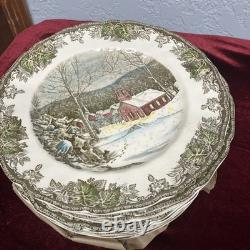 Johnson Brothers Plates The Friendly Village The School House Set Of 10