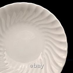Johnson Brothers REGENCY 5 7/8 Coupe Cereal Bowls SET/3 England White Swirl VTG