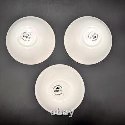 Johnson Brothers REGENCY 5 7/8 Coupe Cereal Bowls SET/3 England White Swirl VTG