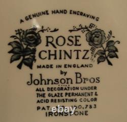 Johnson Brothers ROSE CHINTZ PINK 20 Piece Set FOUR PLACE SETTINGS Made England